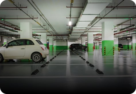 prana air quality solutions for Car Parking Lot